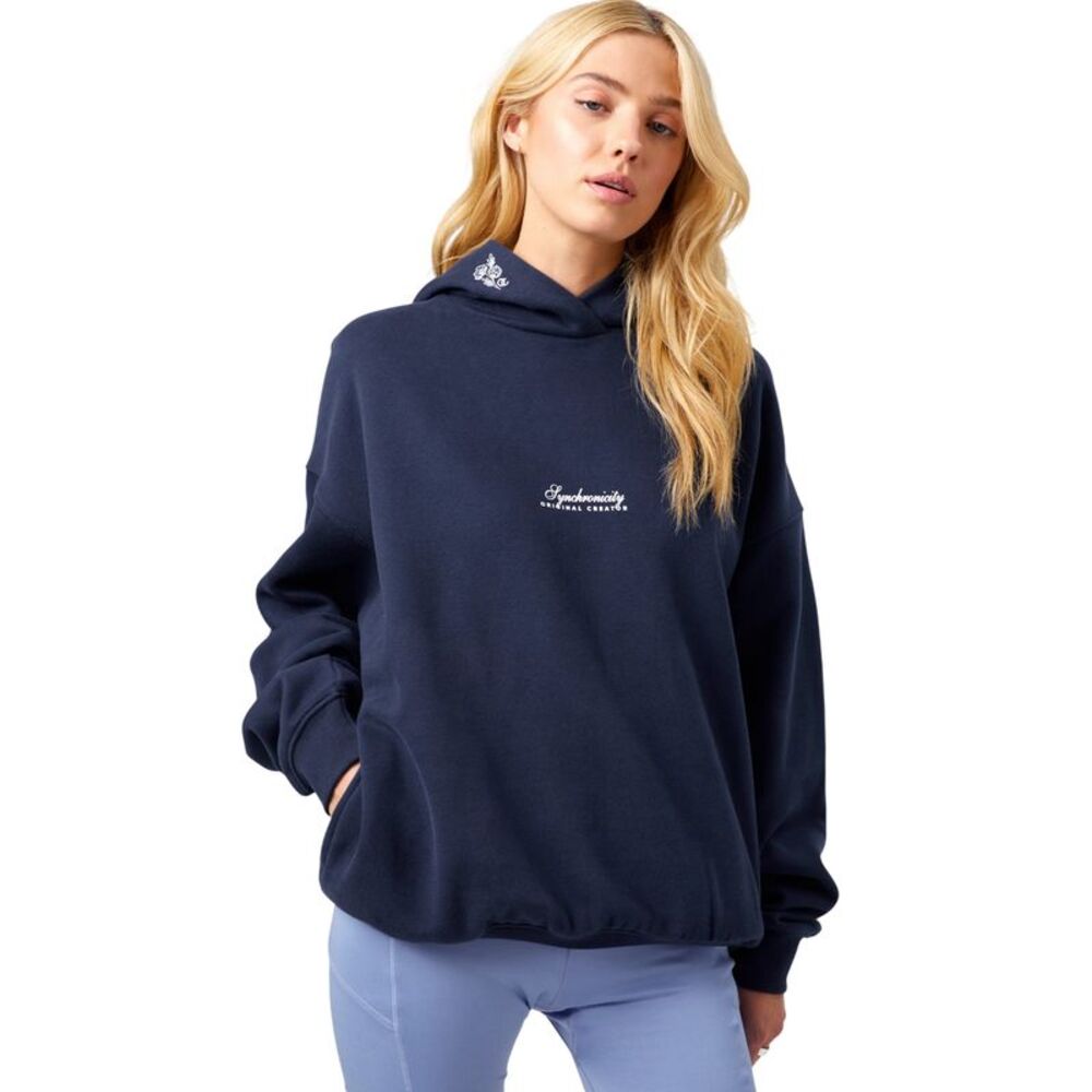 Original Creator Womens/Ladies Flowers Hoodie / Midnight Blue